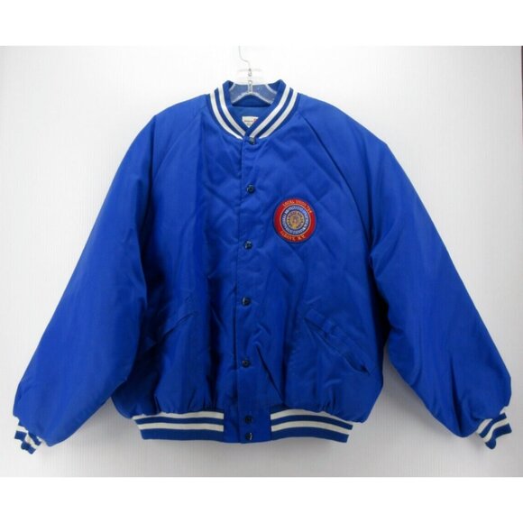 King Louie Other - VINTAGE King Louie Jacket XXL Pro Fit Satin Bomber Local Union 724 NY